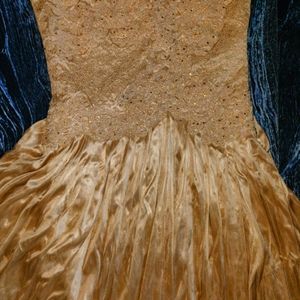 Beautiful Tan Colour Wedding Gown