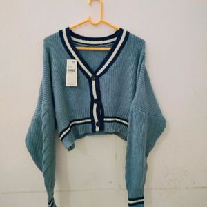 Woollen Cardigan 🩵