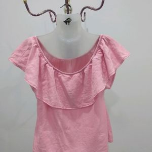 Pimkie Pink Ruffle Top