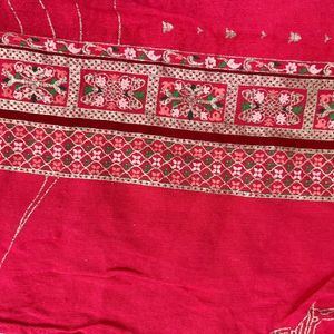 Aurelia Pink And Golden Straight Kurta - Medium