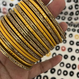 Unused Yellow Lac Bangles