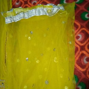 Mirror Work Nyracut Kurti Sharara With Net Duppatt