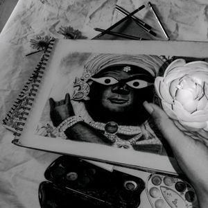 Radharamanam Ji Sketch