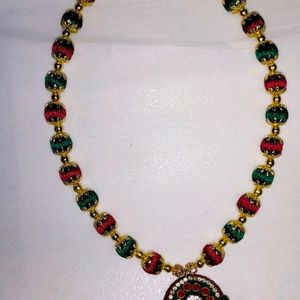 Silk Thread Long Necklace