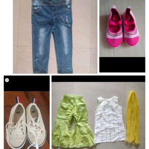 Kids Shoes And Clothing Combo Offer