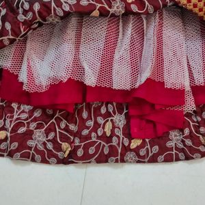 Maroon Lehenga Choli Dupatta