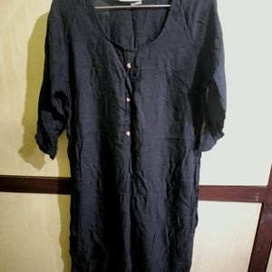 Black Straight Kurta