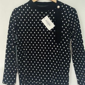 Korean Polka Dot Sweater