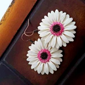 clay Flower Earring No 18