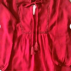 Red Tunic Top