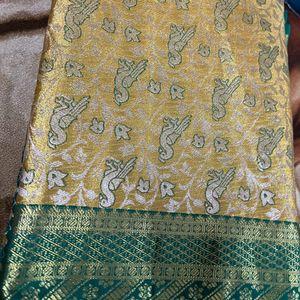 Brand New Heavy Pattu Saree With Unstich Blouse