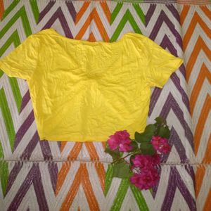 Yellow Crop Top