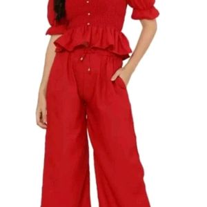 Women Top And Bottom Set Stylish Jumpsuit Size S❤️