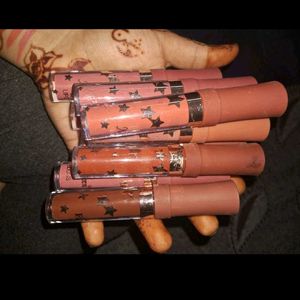 Waterproof  Matte Liquid  Lipstick Pack Of 9