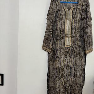 Abstract Print Kurta