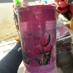 TRANSPARENT 1 JUG & 6 GLASS SET ( Pink Color)