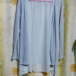 Light blue cardigain top