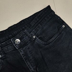 Zudio Dark Grey Slim Fit Jeans For Men