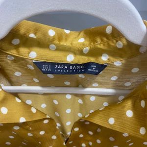 Zara Polka Dot Smock Top