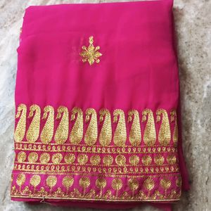 Pink Saree