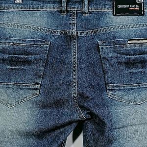 Men Blue Denim Pant