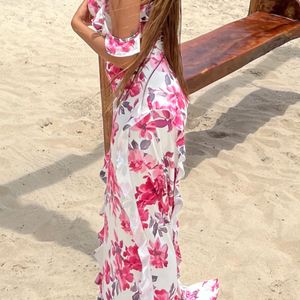 Floral Mermaid Maxi Dress