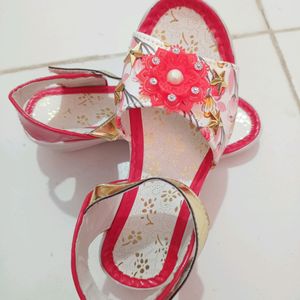 Red& White Colour Footwear