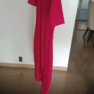 fixed Price Lovely Pink Dress With Slit