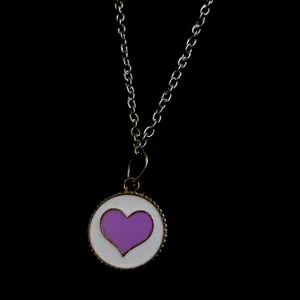 Purple Heart Charm Pendent