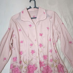 Pink Loose Shirt For Women