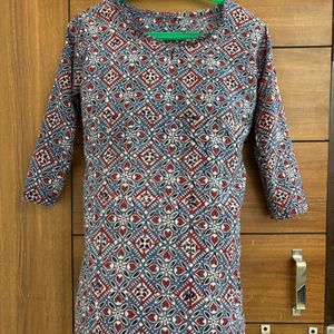 Blue Short Kurti