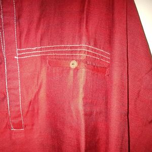 Men Marron Kurta