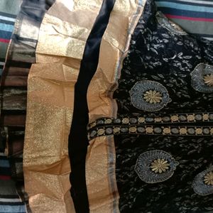 Black Gold Ethnic Gown