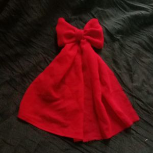 mehroon Georgette Hair Bow🎀+🎁