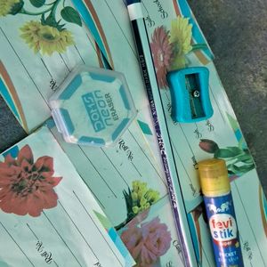 Sticker  Pancil Eraser Sarpener Glue Stick.