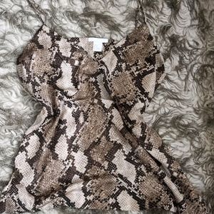 Snake Print HnM Spaghetti Top