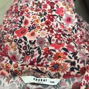 Crop Floral Printed Top