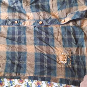 Checked Cotton Shirt For Boys