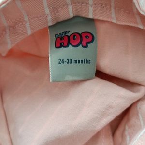 Baby Hop Peach Dungaree (Girls)