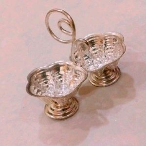 Silver Plated Haldi Kumkum Holder