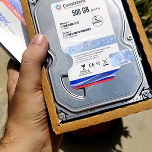 Consistent 500 GB HardDisk Unused