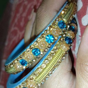 Blue Bangle & Bracelet