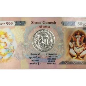 Ganesha 999 Purity Silver Currency💸💰❣️