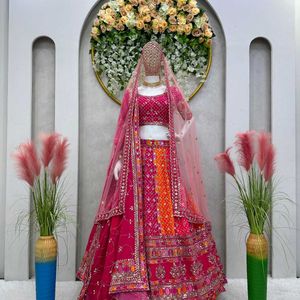 Heavy Lehenga With 2 Dupatta 🌷