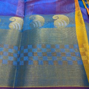 Elegant Fresh New Beautiful Combination Saree