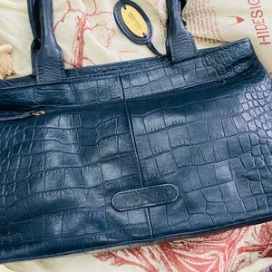 Hidesign Handbag Navy Blue