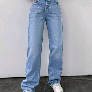 Wishker Wash Wide Leg Denim