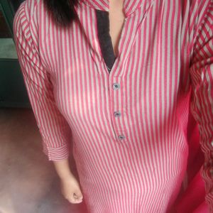 Striped Long Kurthi