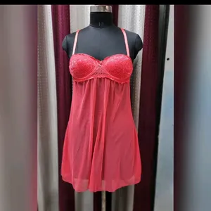 Pink Night Dress Super Discount Only 100