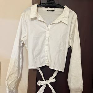 ZUDIO White Cropped Shirt